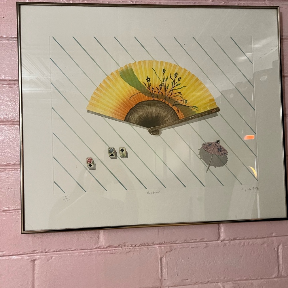 M.J Wells, Pastimes, Etching, signed and number in pencil